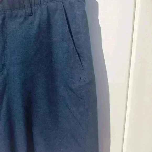 Under Armour Men HeatGear 11” Inseam Match Play Golf Shorts Navy Blue Size 38R - Picture 3 of 9